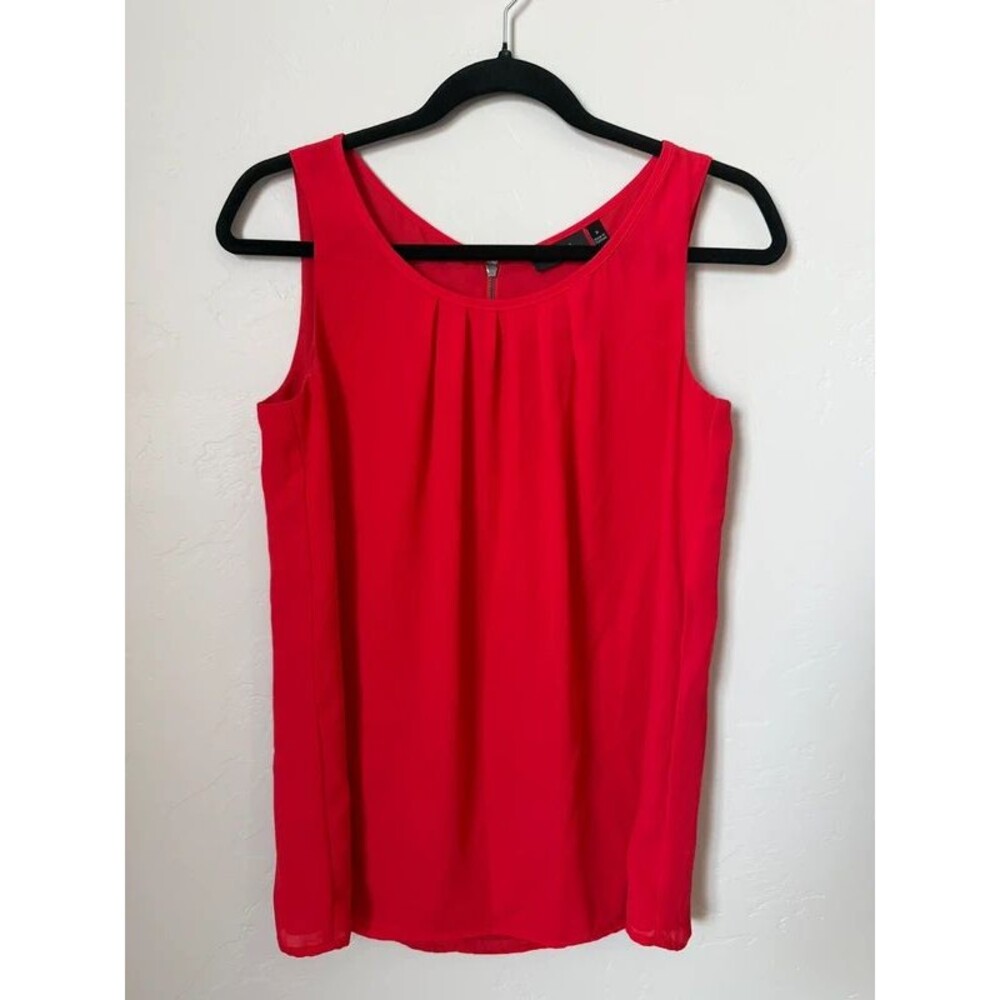 Red Flowy Pleated Tank Apt 9 Brand Size S